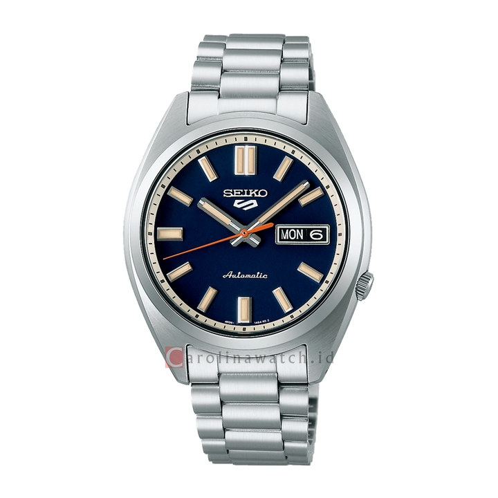 Jam Tangan Seiko 5 Sports SNXS SRPK87K1 Men Automatic Rinse Blue Dial Stainless Steel Strap