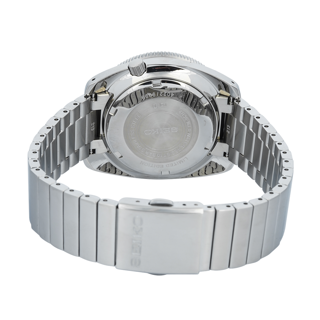 Jam Tangan Seiko 5 Sports SRPL05K1 Men Heritage Design Re-creation Black Dial + Extra Strap Limited Edition