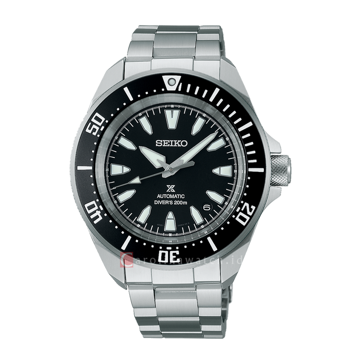 Jam Tangan Seiko Prospex SRPL13K1 Diver Samurai Shog-Urai Men Black Dial Stainless Steel Strap