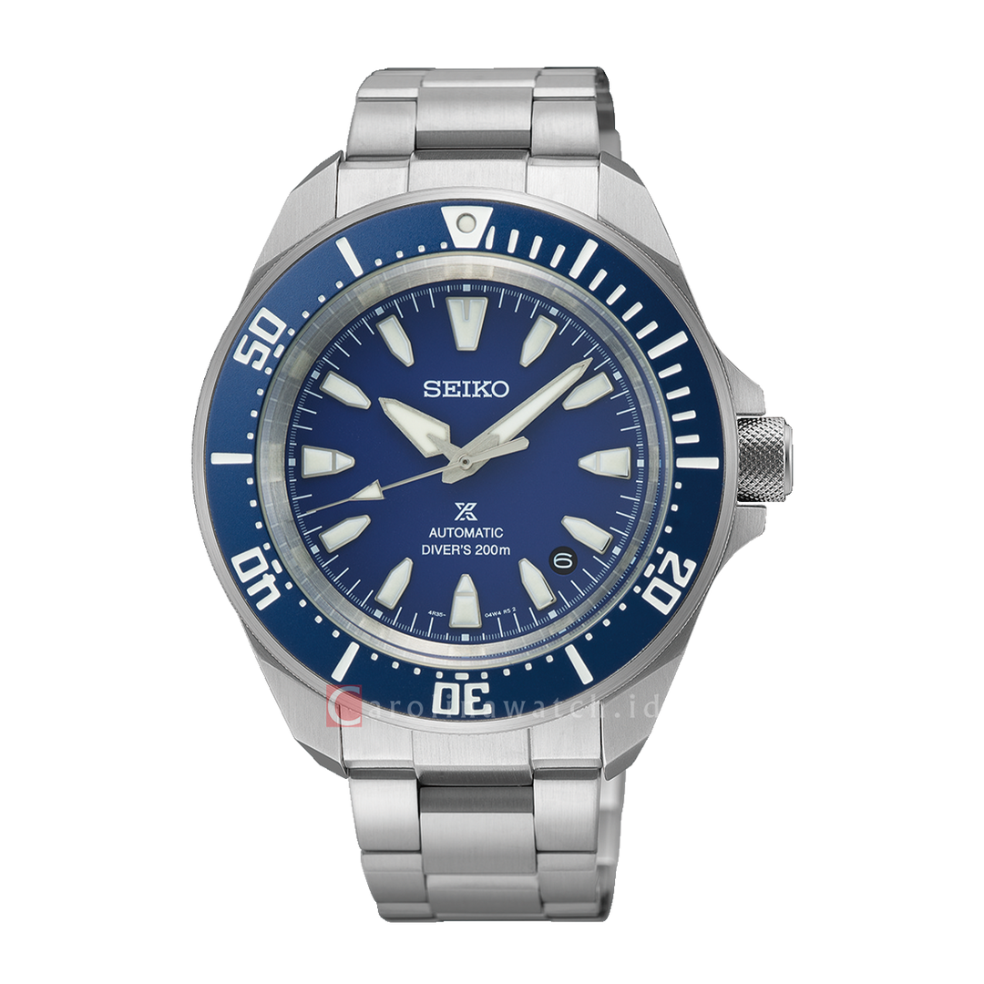 Jam Tangan Seiko Prospex Sea SRPL83K1 Automatic Men Homme Samurai Blue Dial Stainless Steel Strap