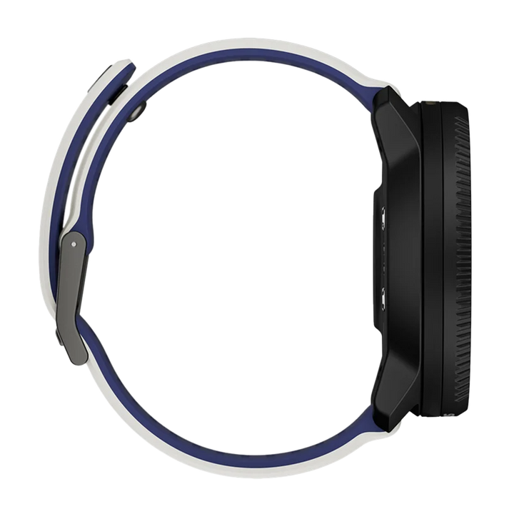 Jam Tangan SUUNTO SS051205000 Unisex - Suunto Vertical 2 Black Case and Striped Two-Tone Silicone Strap