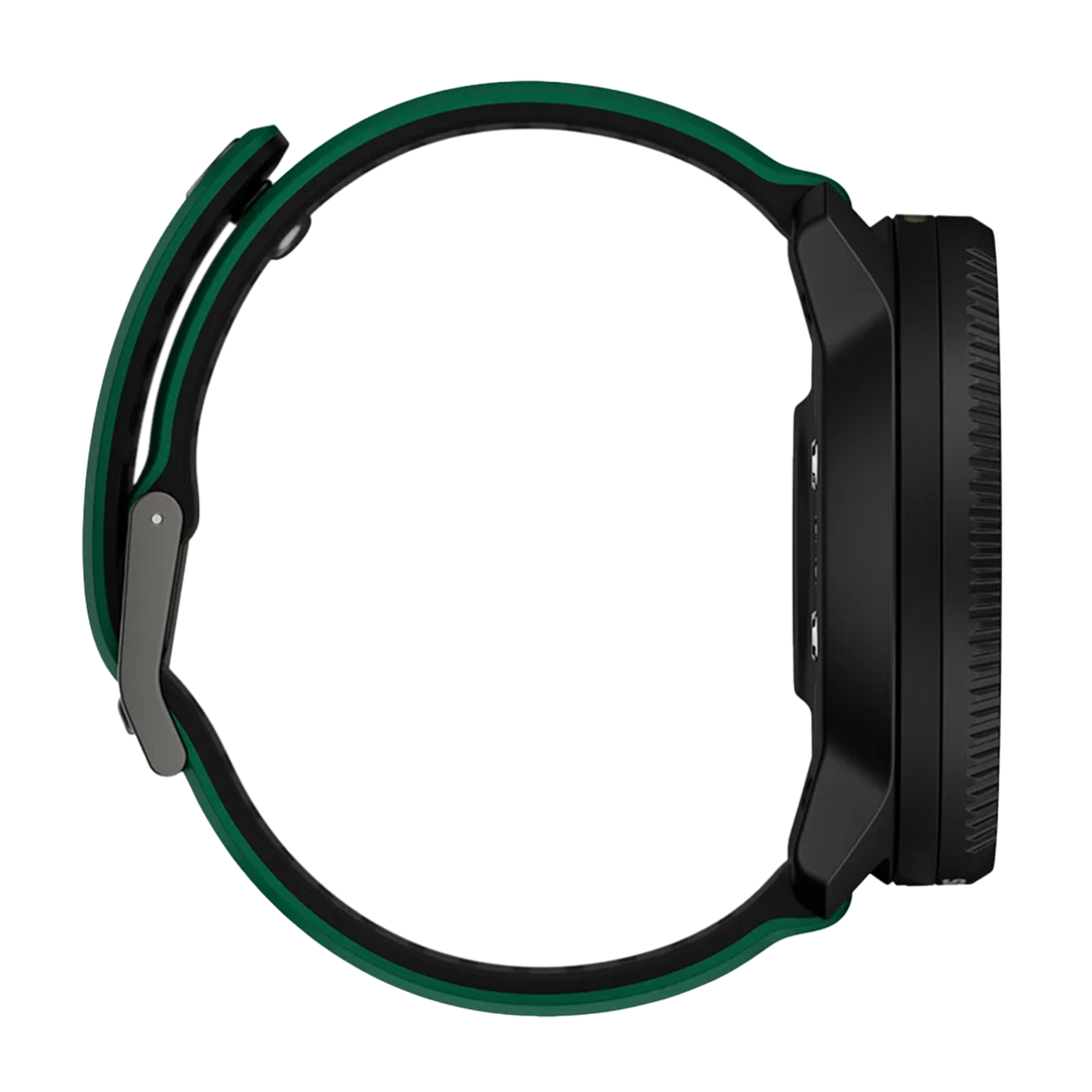 Jam Tangan SUUNTO SS051207000 Unisex - Suunto Vertical 2 Black Case and Striped Pine Green and Black Silicone Strap