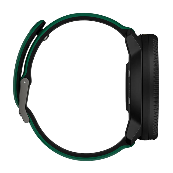 Jam Tangan SUUNTO SS051207000 Unisex - Suunto Vertical 2 Black Case and Striped Pine Green and Black Silicone Strap