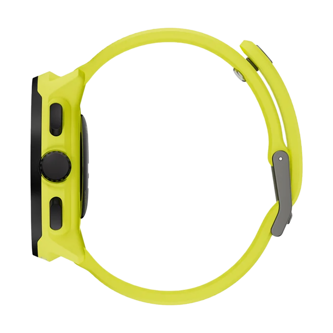Jam Tangan SUUNTO SS051274000 Unisex - Suunto Run Lime Black Stainless Steel Bezel with Lime Yellow Case and Silicone Strap