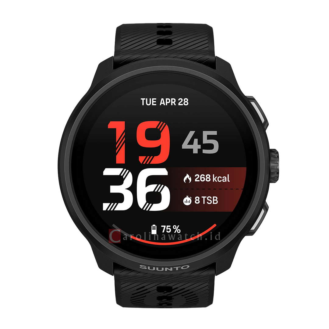 Jam Tangan SUUNTO SS051639000 Unisex - Suunto Run 2 All Black 64GB