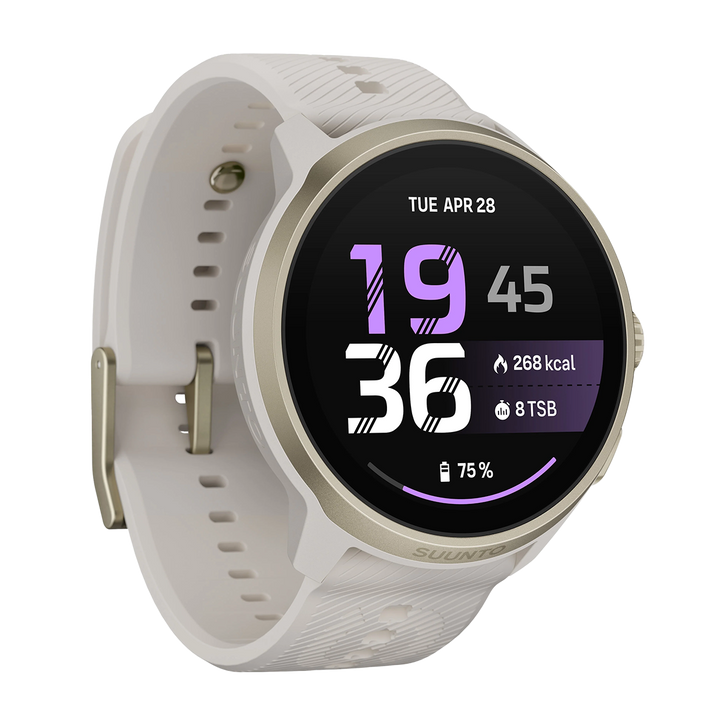 Jam Tangan SUUNTO SS051640000 Unisex - Suunto Run 2 64GB Digital Feather Gold Silicone Strap
