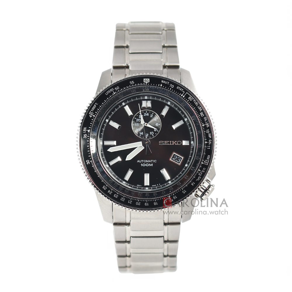 Jam Tangan Seiko Automatic SSA003 Men Black Dial Stainless Steel Strap