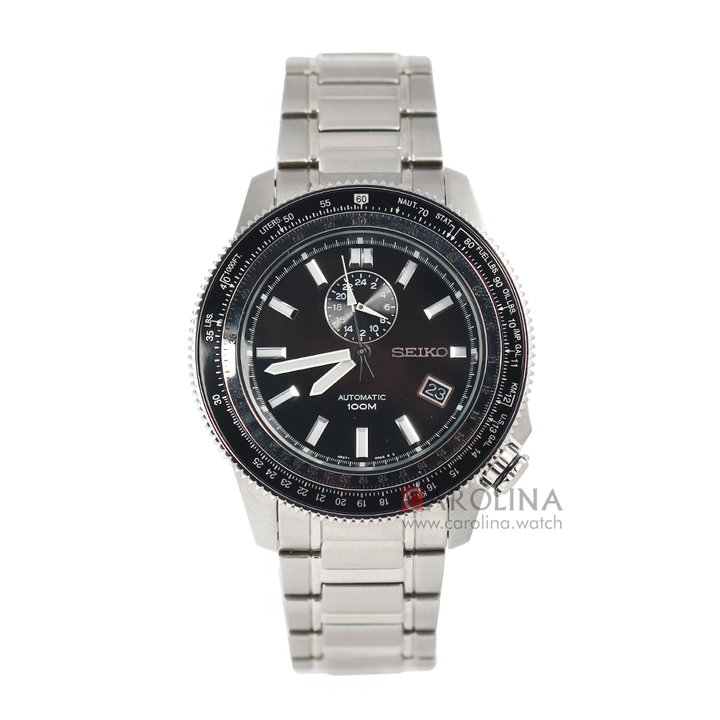 Jam Tangan Seiko Automatic SSA003 Men Black Dial Stainless Steel Strap