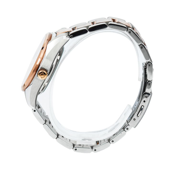 Jam Tangan Seiko Presage SSA866J1 Automatic Women White dial with Swarovski Crystal on markers Dual Tone Stainless Steel Strap