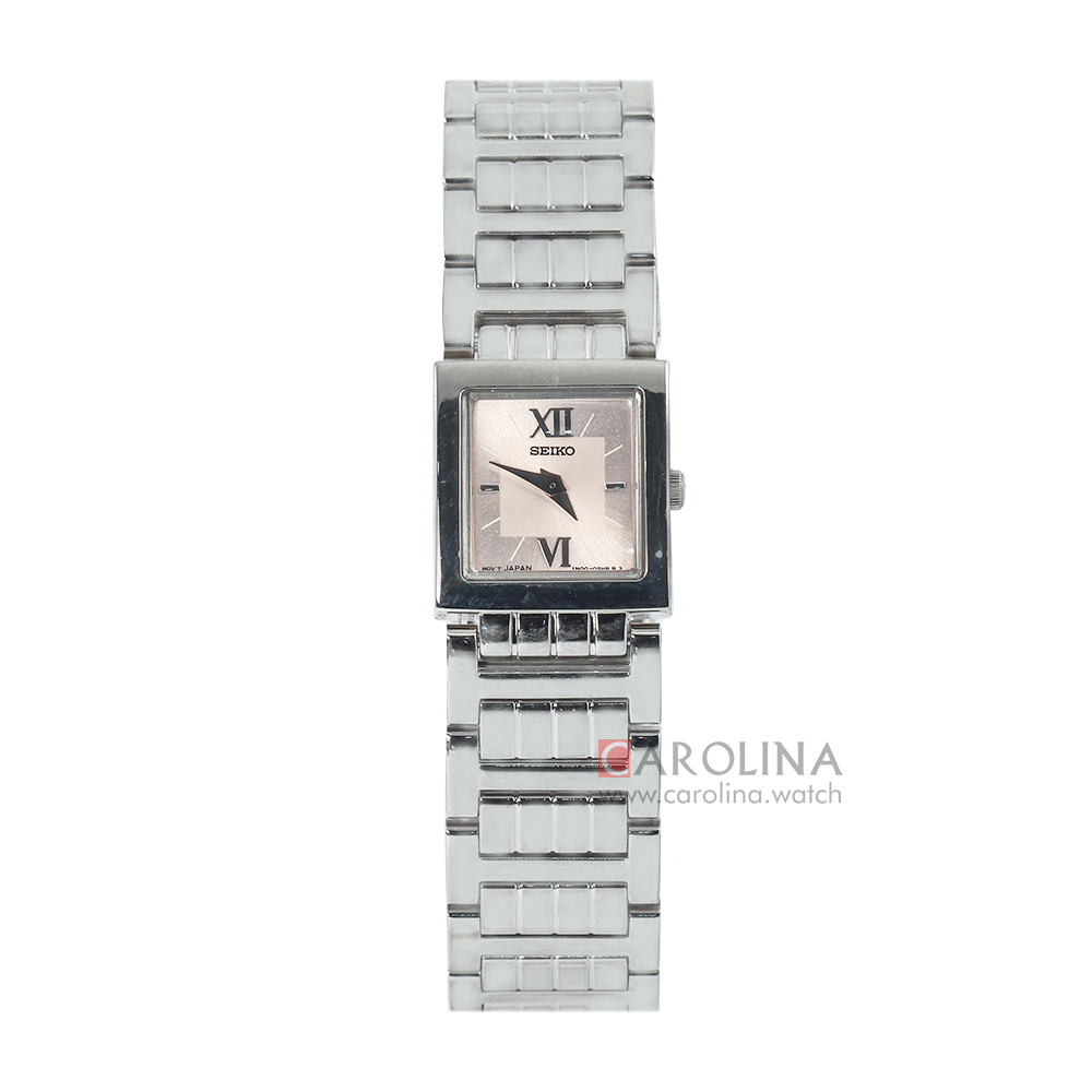 Jam Tangan Seiko SUJC85 Men Pink Dial Stainless Steel Strap
