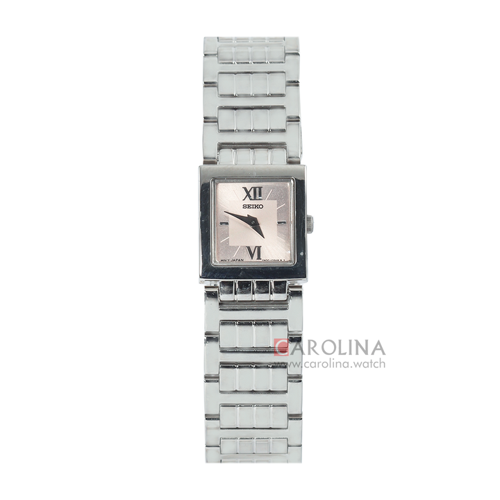 Jam Tangan Seiko SUJC85 Men Pink Dial Stainless Steel Strap