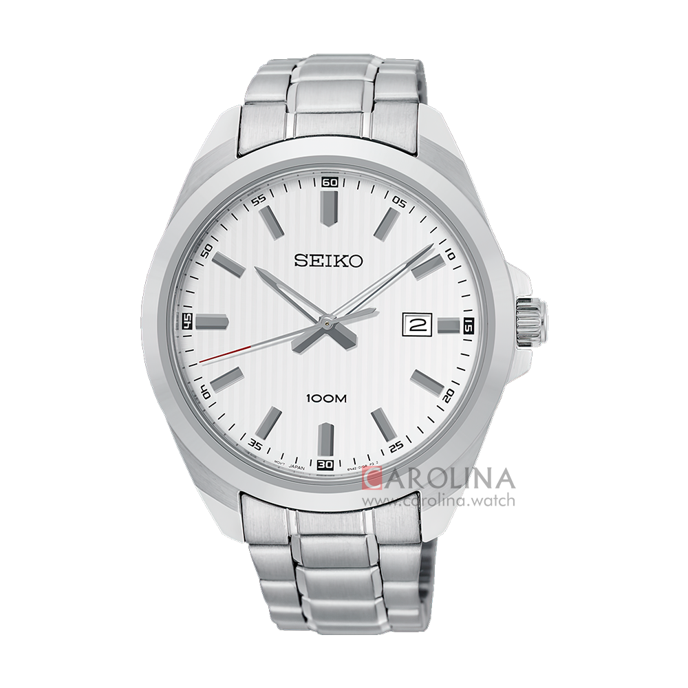 Jam Tangan Seiko Neo Classic SUR273P1 Men White Dial Stainless Steel Strap