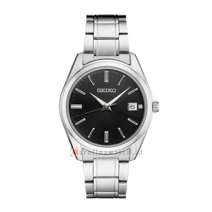 Jam Tangan Seiko Classic SUR311P1 Discover More Black Dial Stainless Steel Strap