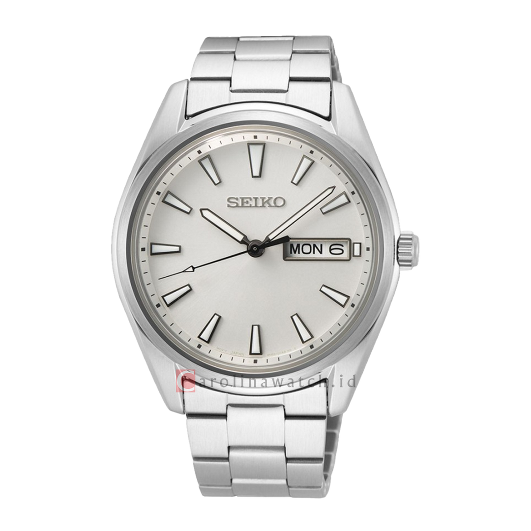 Jam Tangan Seiko Classic SUR339P1 Neo Classic Discover More Silver Dial Stainless Steel Strap