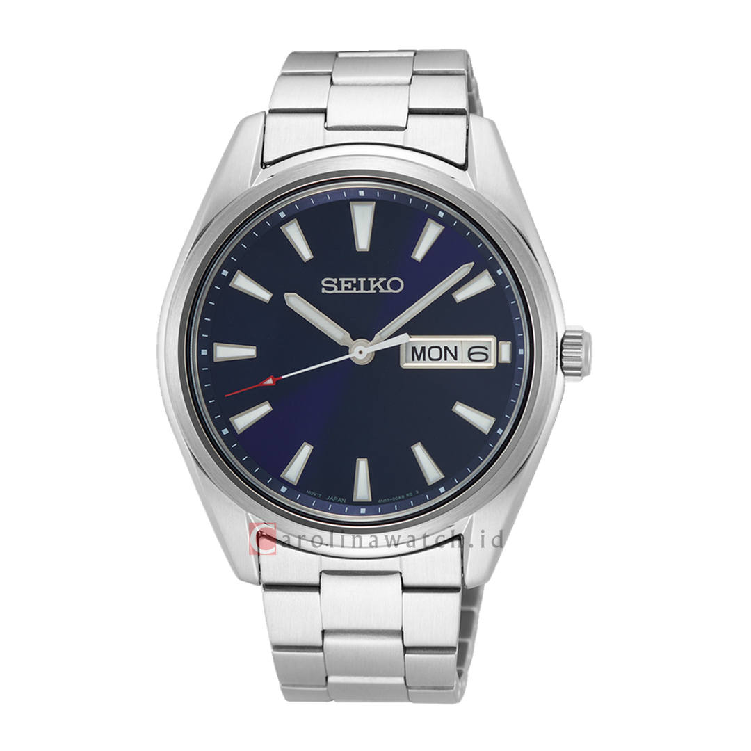 Jam Tangan Seiko SUR341P1 Men Blue Dial Stainless Steel Strap