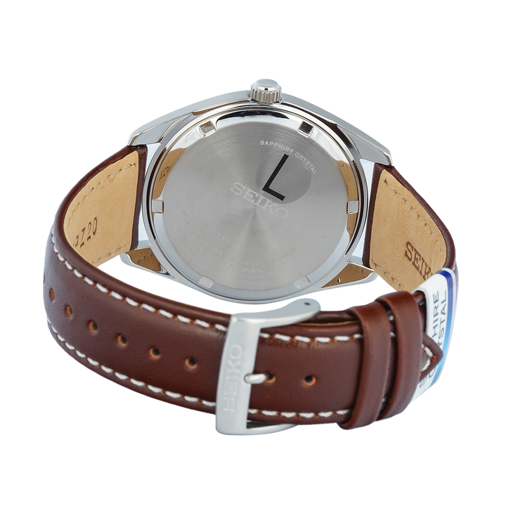 Jam Tangan Seiko SUR449P1 Men Green Dial Brown Leather Strap