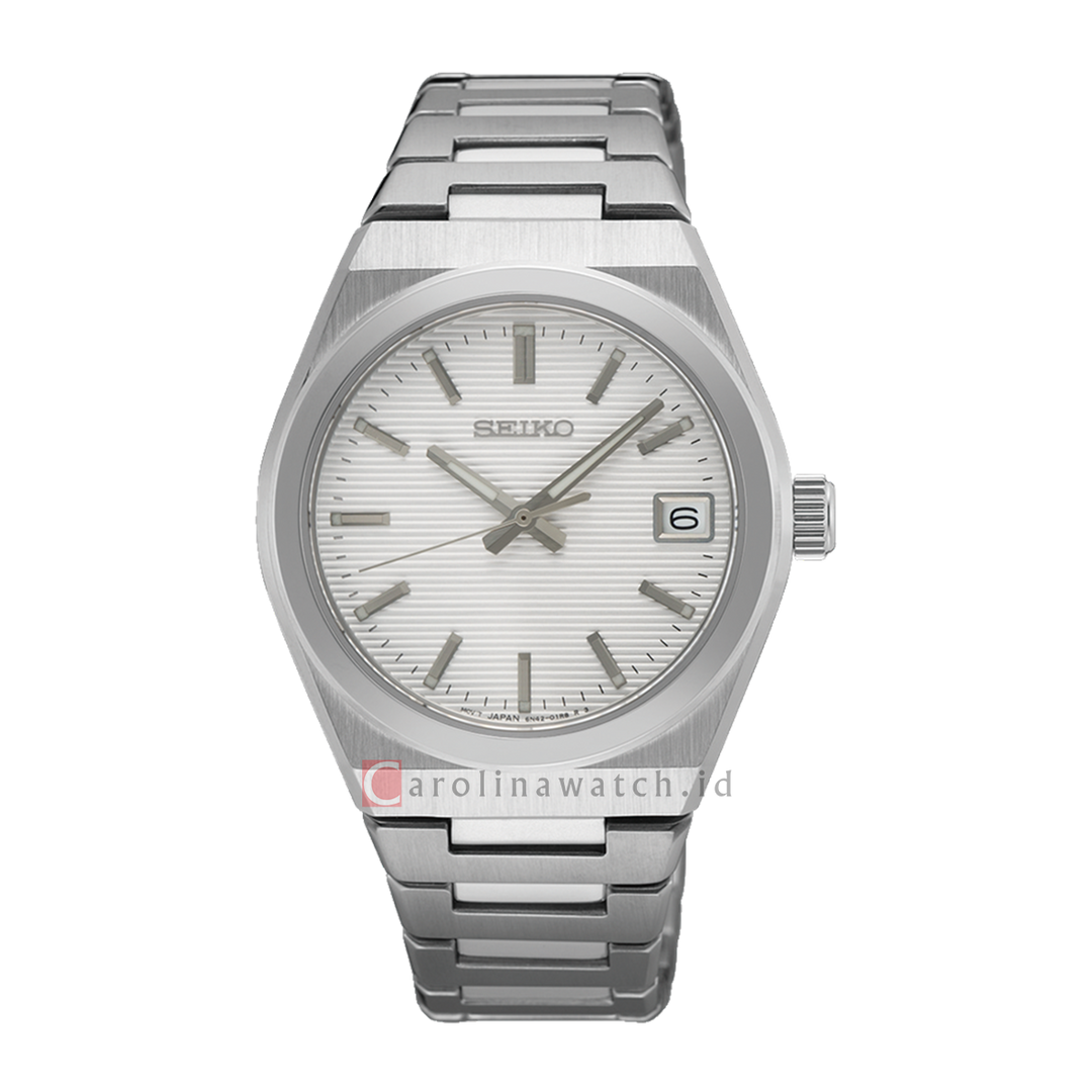 Jam Tangan Seiko Ladies SUR573P1 Discover More Silver Dial Stainless Steel Strap