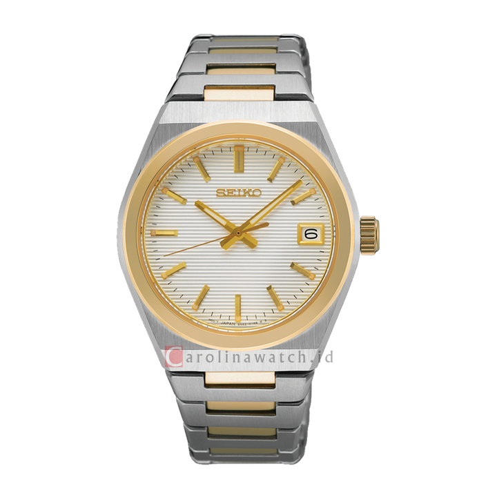 Jam Tangan Seiko Ladies SUR578P1 Discover More Silver Dial Dual Tone Stainless Steel Strap