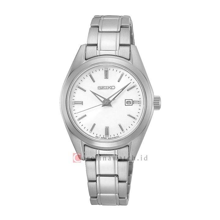 Jam Tangan Seiko Classic SUR633P1 Women Silver Dial Stainless Steel Strap