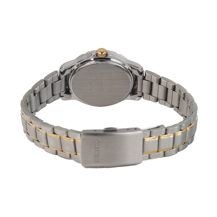 Jam Tangan Seiko Classic SUR718P1 Women Neo Silver Dial Dual Tone Stainless Steel Strap