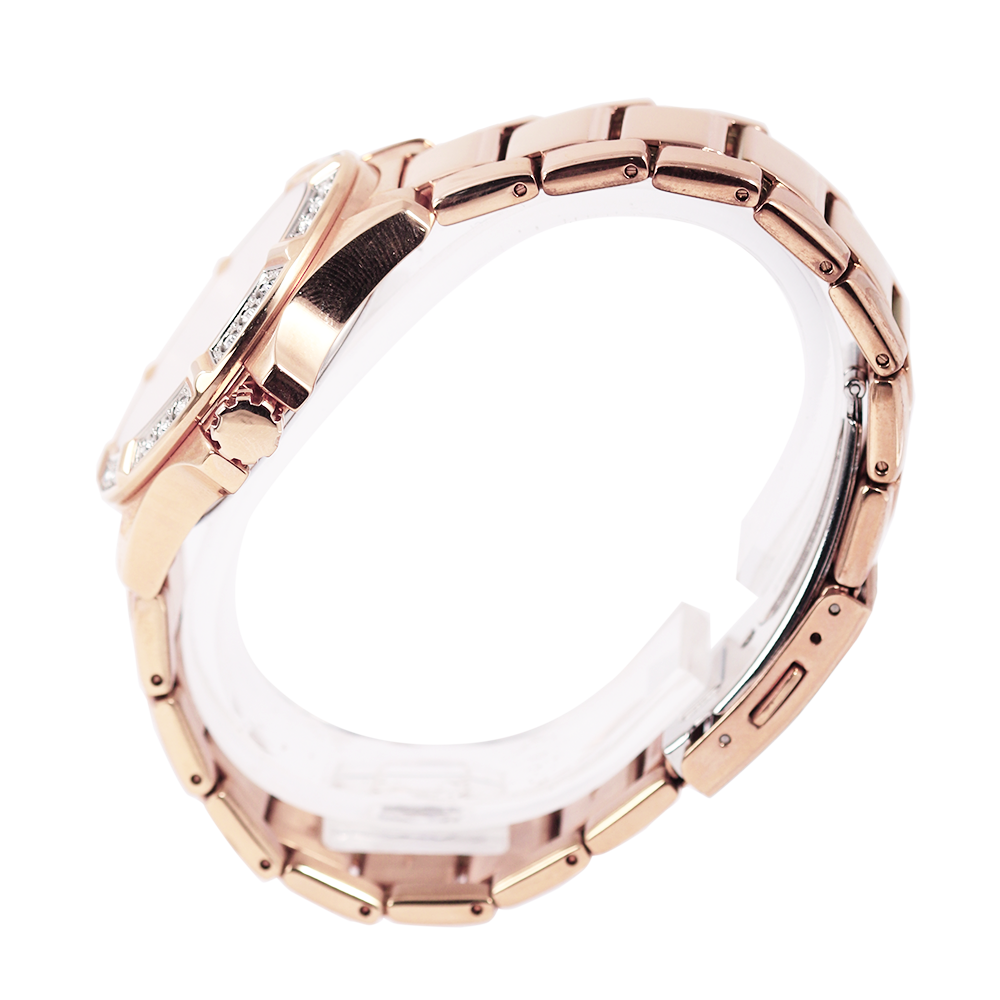 Jam Tangan Seiko SUR802P1 Women Lord Swarovski Crystal Rose Gold Dial Rose Gold Stainless Steel Strap