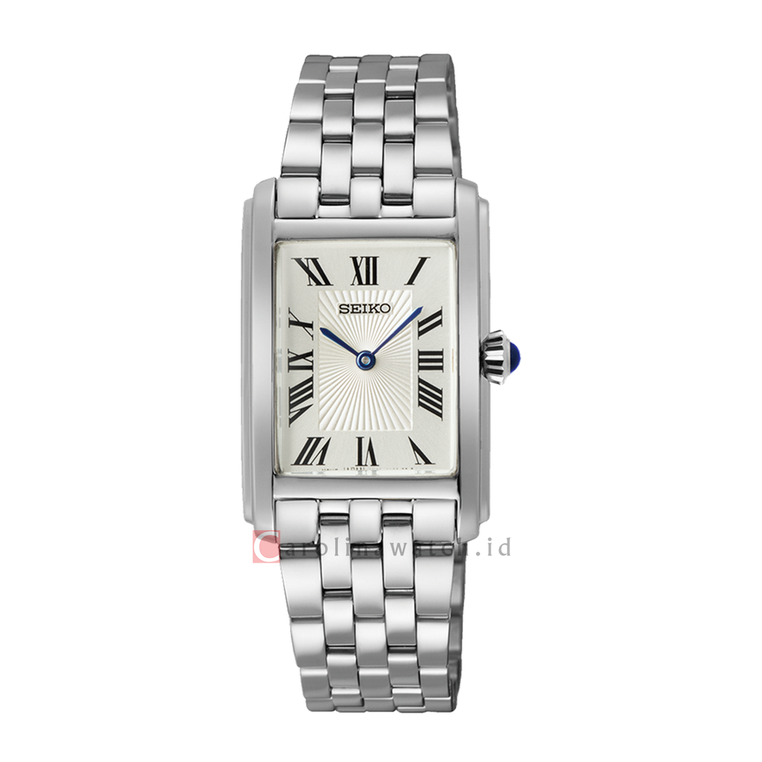 Jam Tangan Seiko Ladies SWR083P1 White Dial Stainless Steel Strap