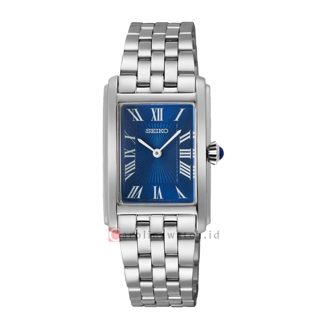 Jam Tangan Seiko Ladies SWR085P1 Blue Dial Stainless Steel Strap