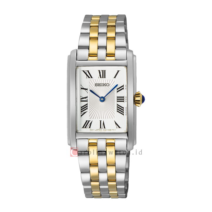 Jam Tangan Seiko Ladies SWR087P1 White Dial Dual Tone Stainless Steel Strap