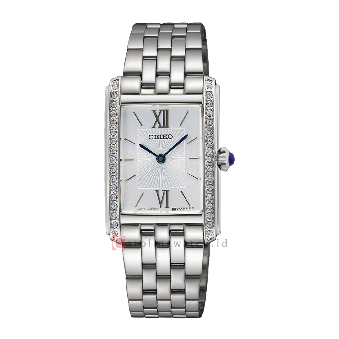 Jam Tangan Seiko Ladies SWR091P1 Discover More White Dial Stainless Steel Strap