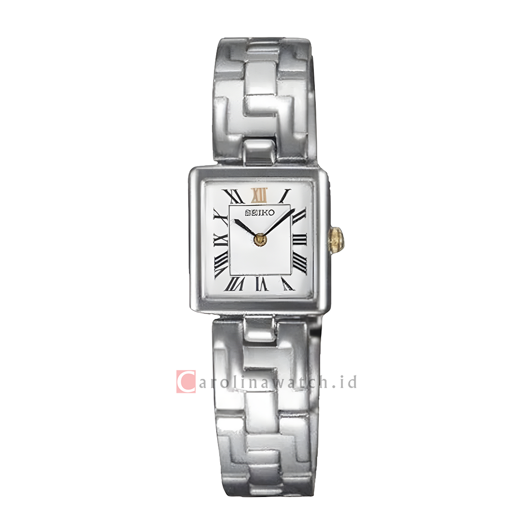 Jam Tangan Seiko Classic SWX171P1 Women White Dial Stainless Steel Strap