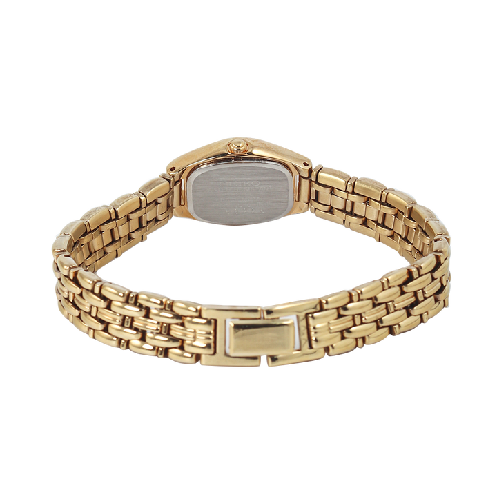 Jam Tangan Seiko SXG766 Women Gold Dial Gold Stainless Steel Strap