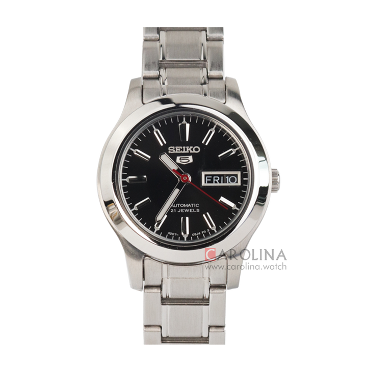 Jam Tangan Seiko 5 Sports SYMD95 Automatic Men Black Dial Stainless Steel Strap