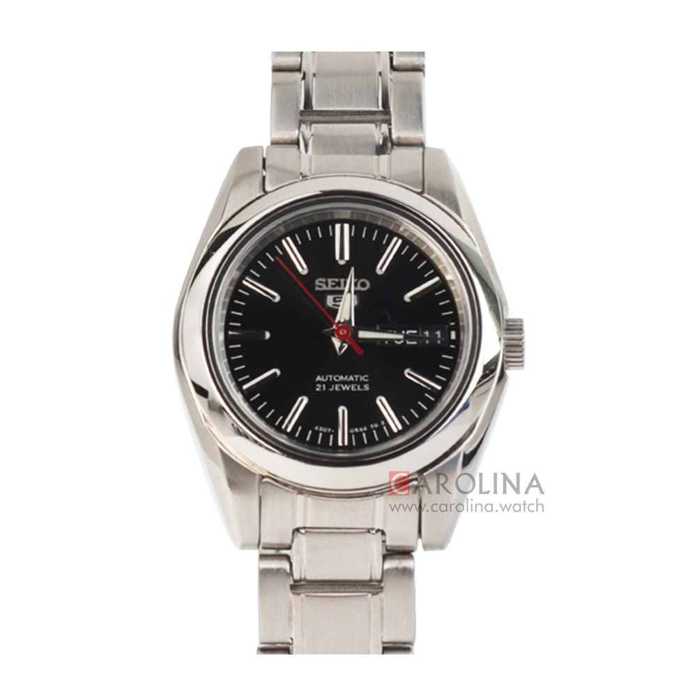 Jam Tangan Seiko 5 Sports SYMK17 Automatic Men Black Dial Stainless Steel Strap