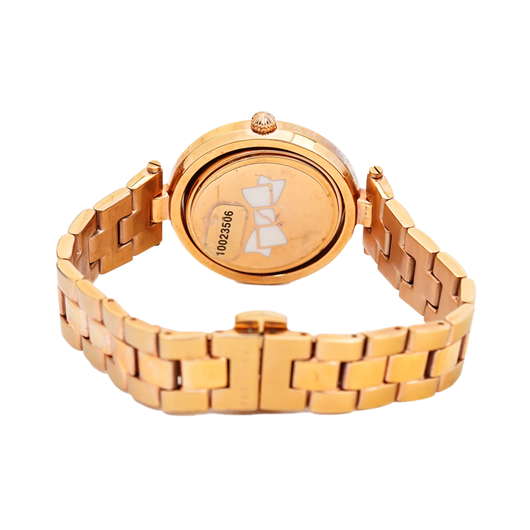 Jam Tangan TED BAKER TB10023506 Women Silver Dial Gold Stainless Steel Strap