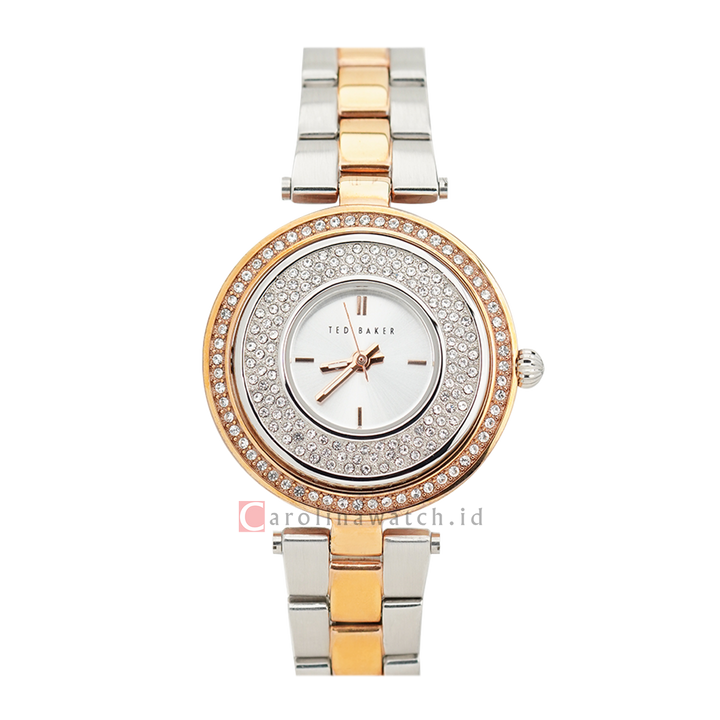 Jam Tangan TED BAKER TB10023507 Women Silver Dial Dual Tone Stainless Steel Strap