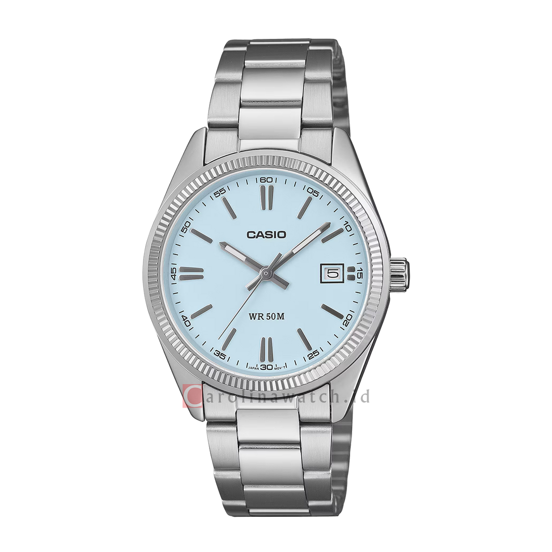 Jam Tangan Casio General UTP-1302PD-2A2 Men Analog Dial Stainless Steel Band