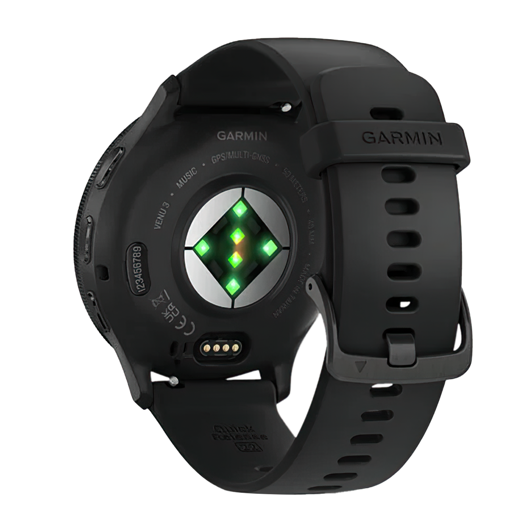 Jam Tangan Garmin Venue 3 VENU3BLACKSLATE Unisex GPS Activity Tracker Watch