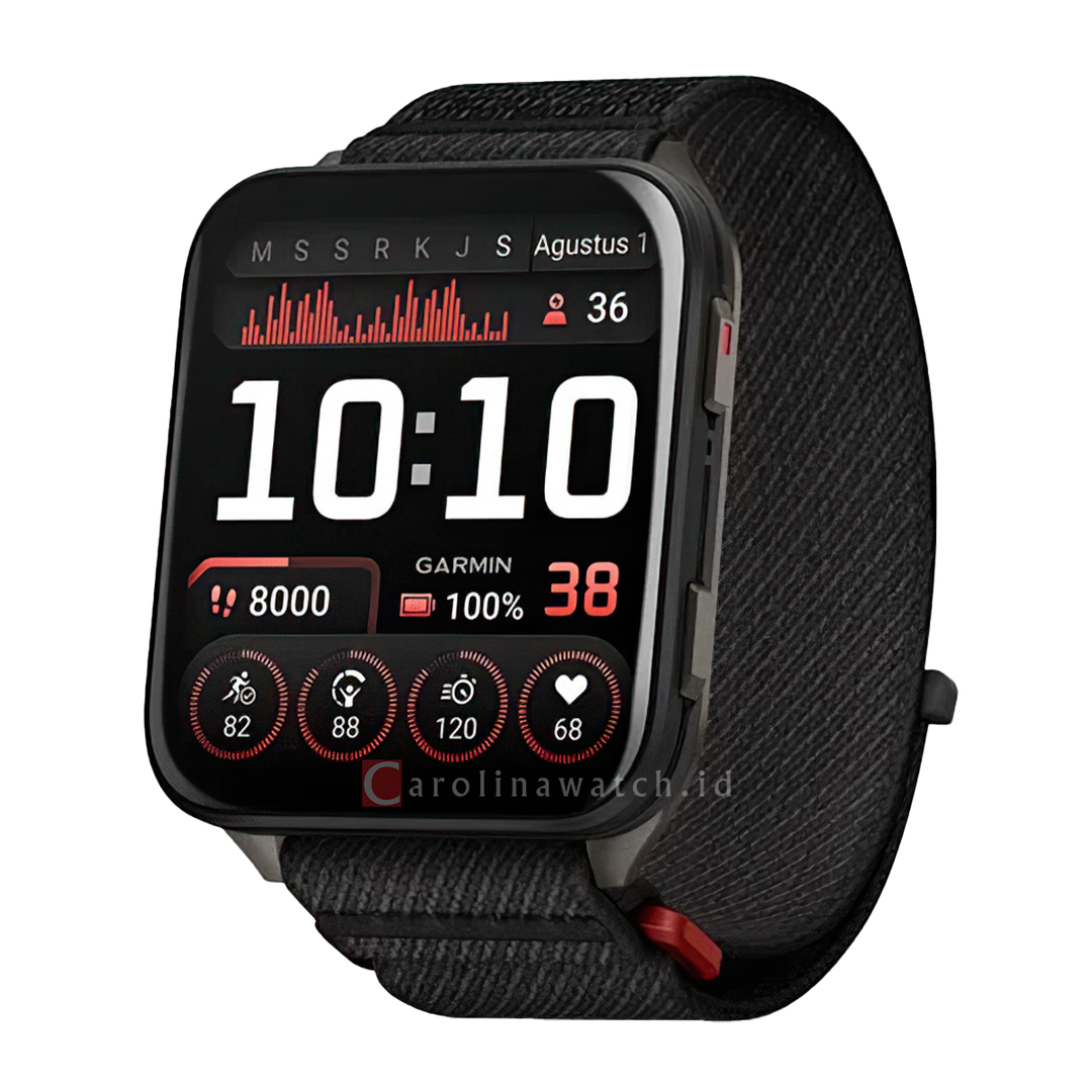 Jam Tangan Garmin Venu X1 VENUX1GPSBLACK Unisex Black with Slate Titanium Caseback and Black ComfortFit Nylon Band