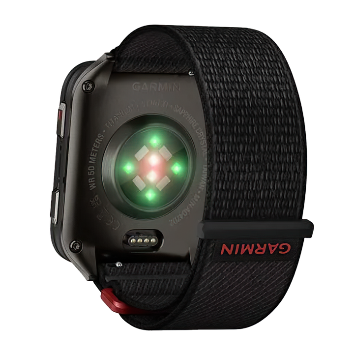 Jam Tangan Garmin Venu X1 VENUX1GPSBLACK Unisex Black with Slate Titanium Caseback and Black ComfortFit Nylon Band