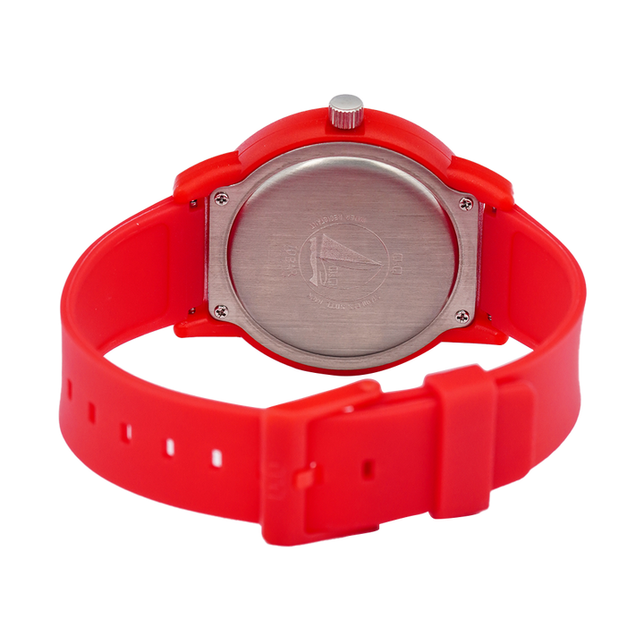 Jam Tangan Q&Q VR52J009 Kids Red Dial Red Rubber Strap