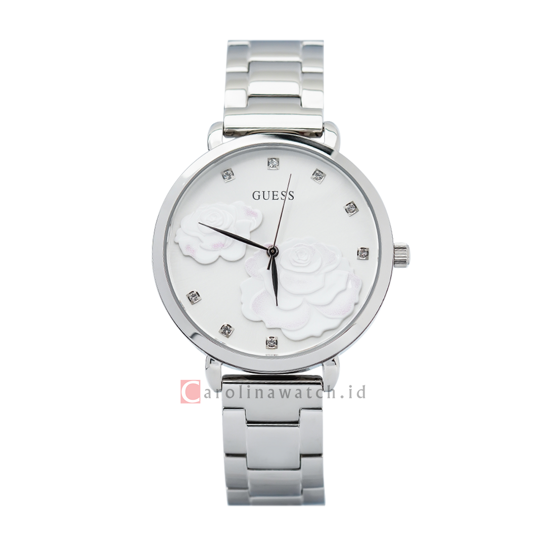 Jam Tangan GUESS W0242L1 Women Silver Dial Stainless Steel Strap