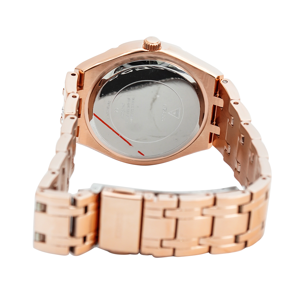 Jam Tangan GUESS W0312L3 Women Rose Gold Dial Rose Gold Stainless Steel Strap