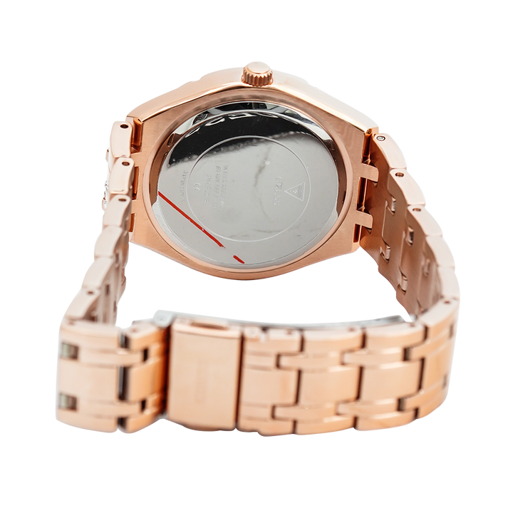 Jam Tangan GUESS W0312L3 Women Rose Gold Dial Rose Gold Stainless Steel Strap