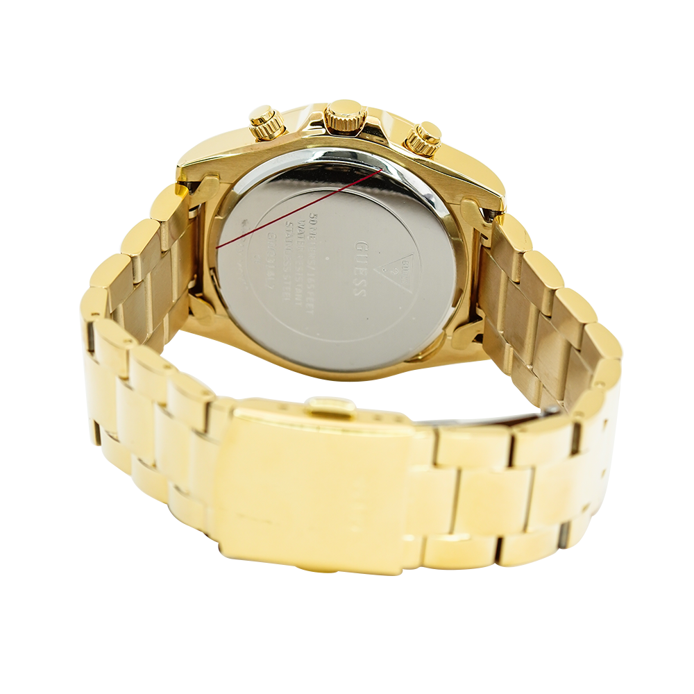 Jam Tangan GUESS W0314L2 Women Gold Dial Gold Stainless Steel Strap