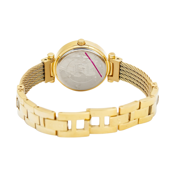 Jam Tangan GUESS W1009L2 Women Gold Dial Gold Stainless Steel Strap