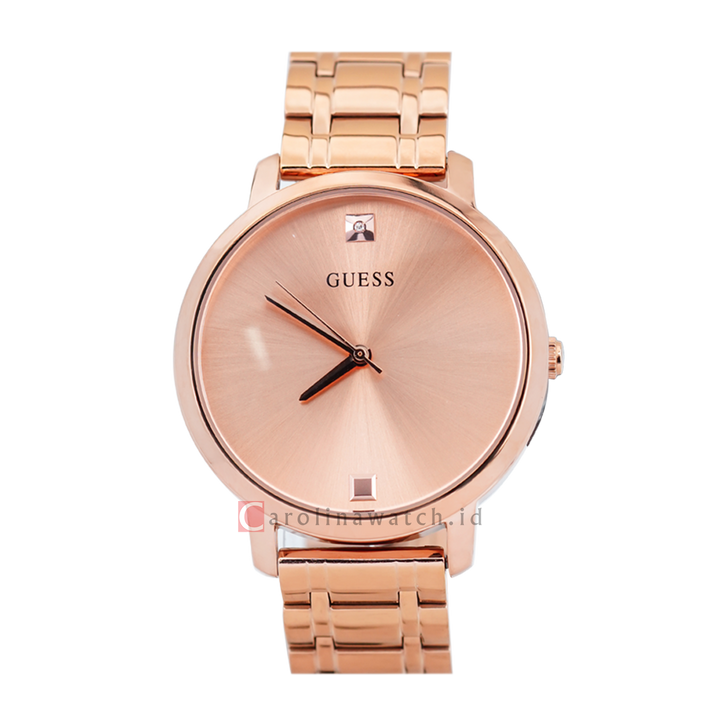 Jam Tangan GUESS Nova W1313L3 Women Rose Gold Dial Rose Gold Stainless Steel Strap