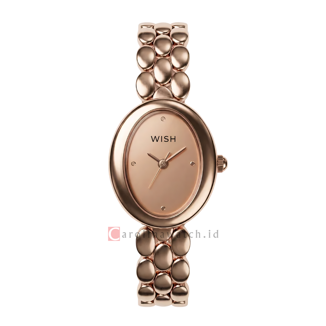 Jam Tangan WISH Thea WI008-2RG12B12 Women Rose Gold Dial Rose Gold Alloy Strap