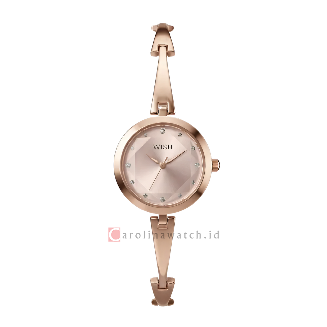Jam Tangan WISH Zoe WI009-2RG11B12 Women Rose Gold Dial Rose Gold Alloy & Copper Strap