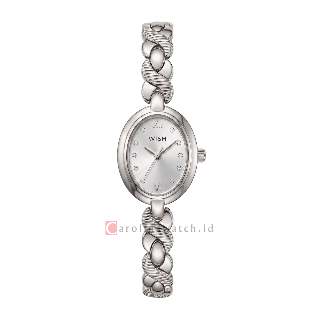 Jam Tangan WISH Ella WI011-2S02B02 Women Silver Dial Alloy Strap