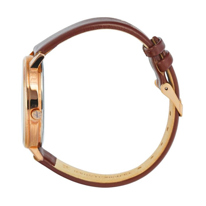 Jam Tangan WISH/KEY WK1010RG/06 Women Analog Dial Leather Strap